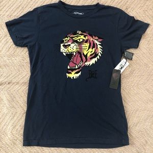 NWT Ed Hardy navy tiger tee shirt